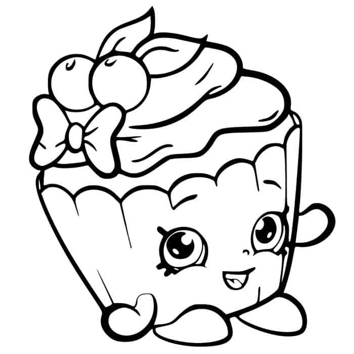 Shopkins Coloring Pages Cupcake Queen 1