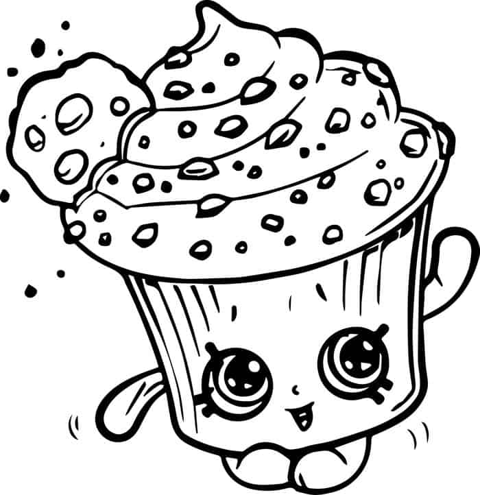 Shopkins Cupcake Coloring Pages