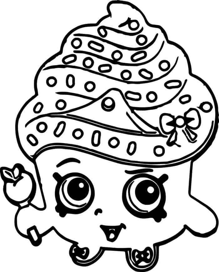 Shopkins Cupcake Queen Coloring Pages