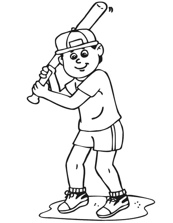 Sports Coloring Pages Baseball