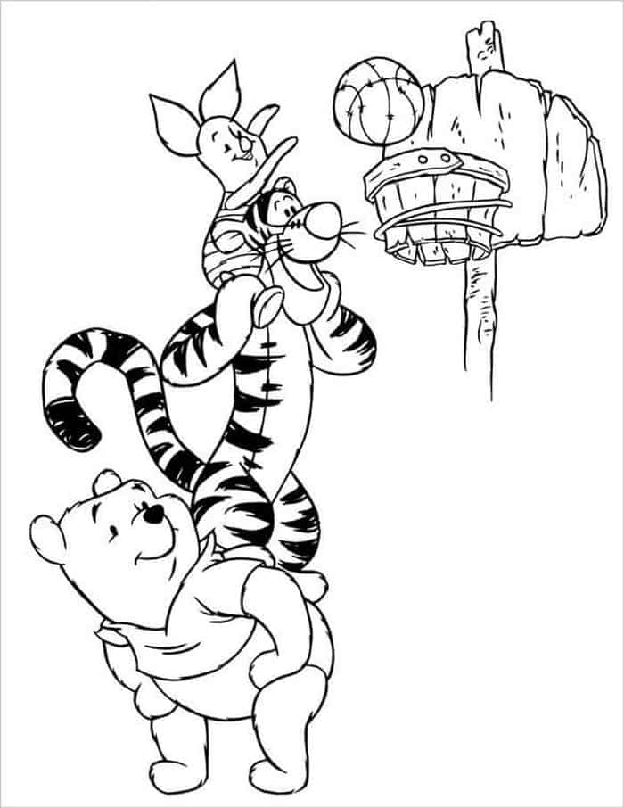 Sports Coloring Pages Basketball