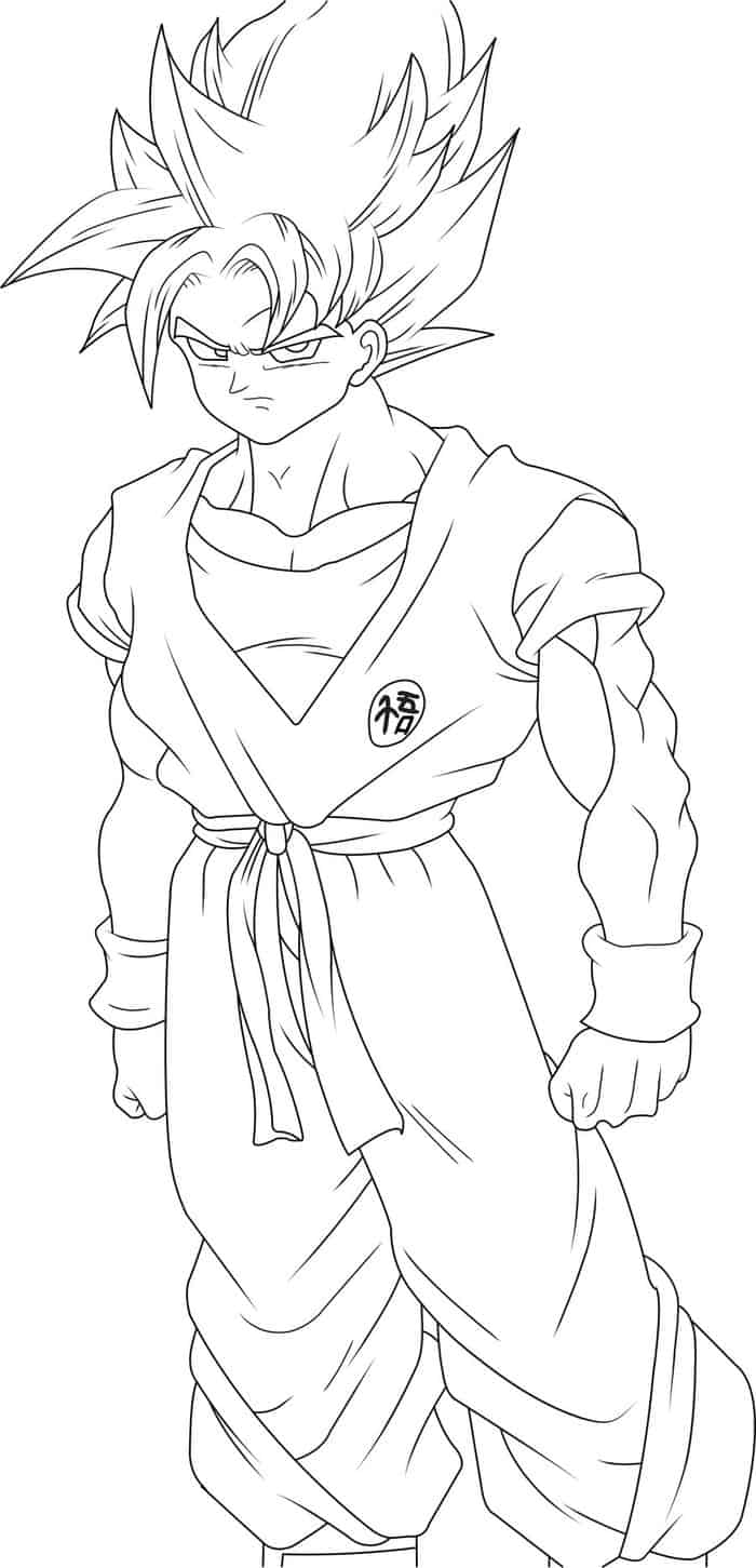 Ssgss Goku Coloring Pages