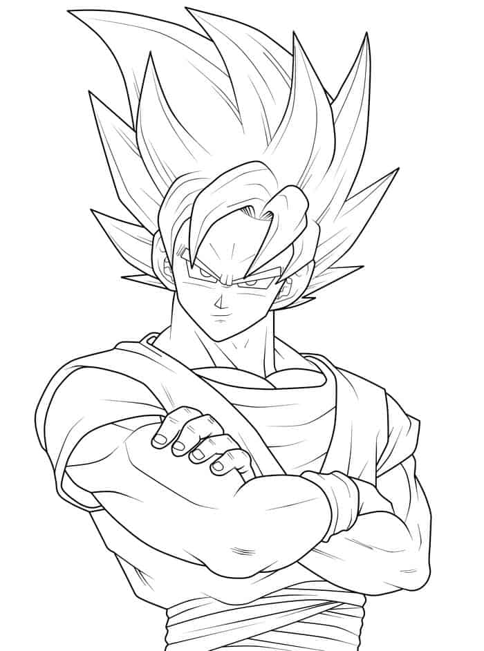 Ssj5 Goku Coloring Pages