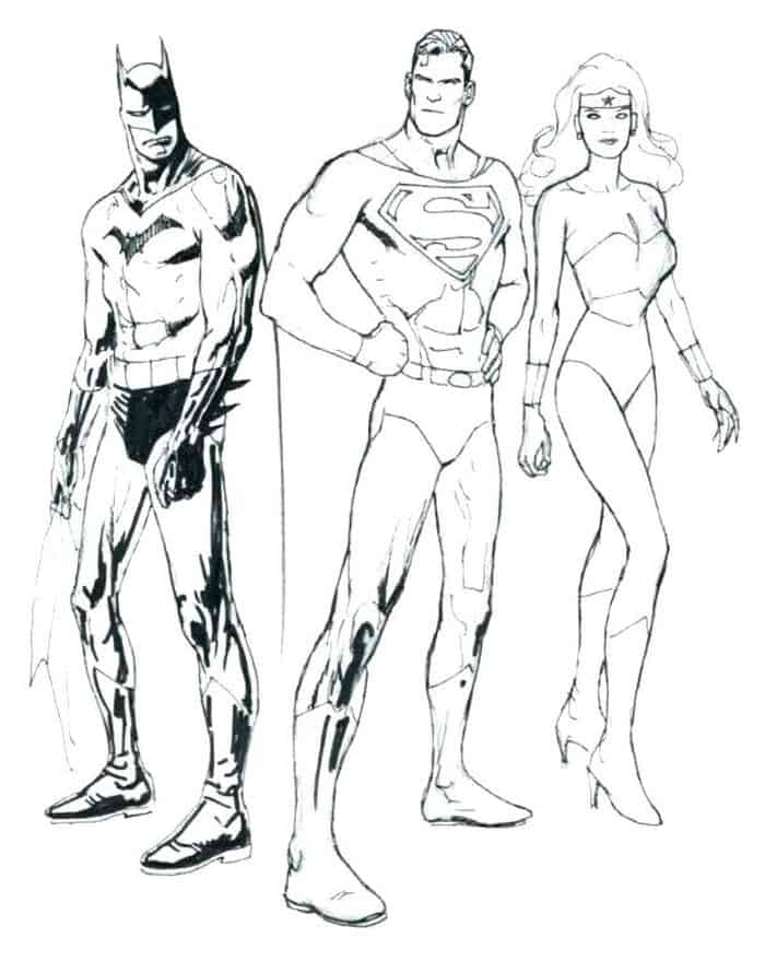 Superman And Batman Coloring Pages