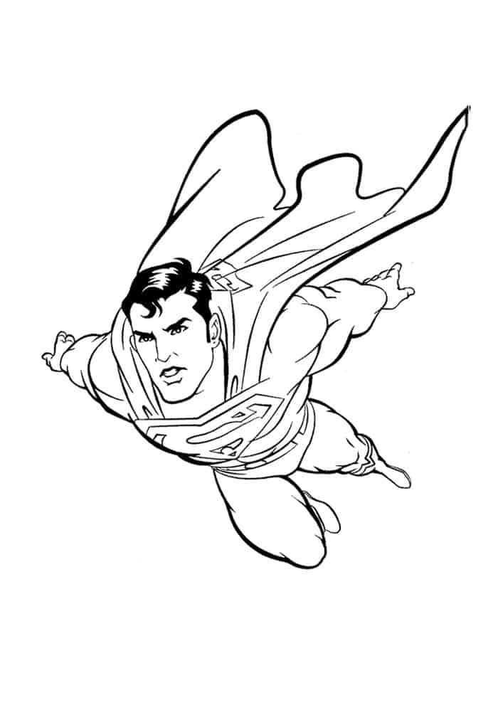Superman Coloring Pages Free Online