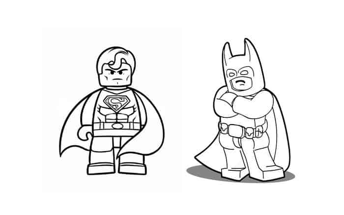 Superman Lego Coloring Pages