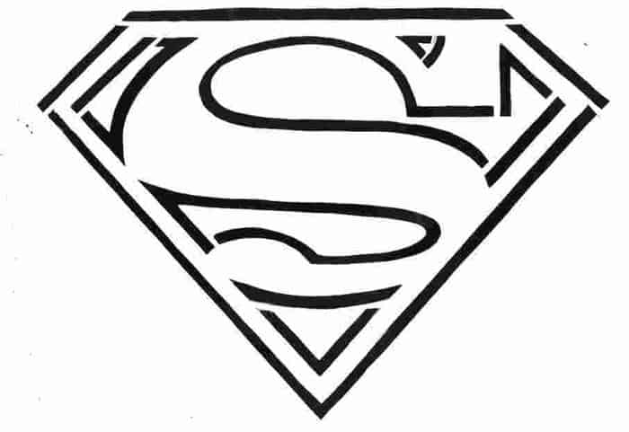 Superman Logo Coloring Pages Png