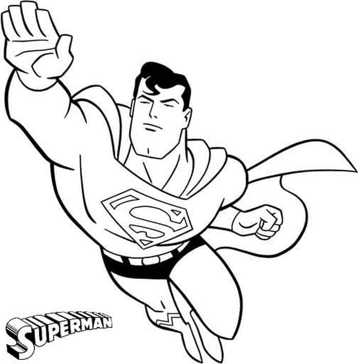 Superman Max Fleischer Coloring Pages