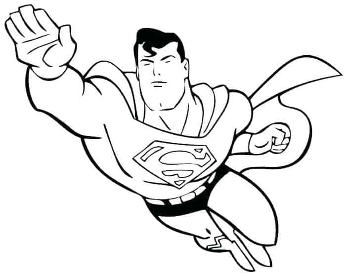 Superman Printable Coloring Pages