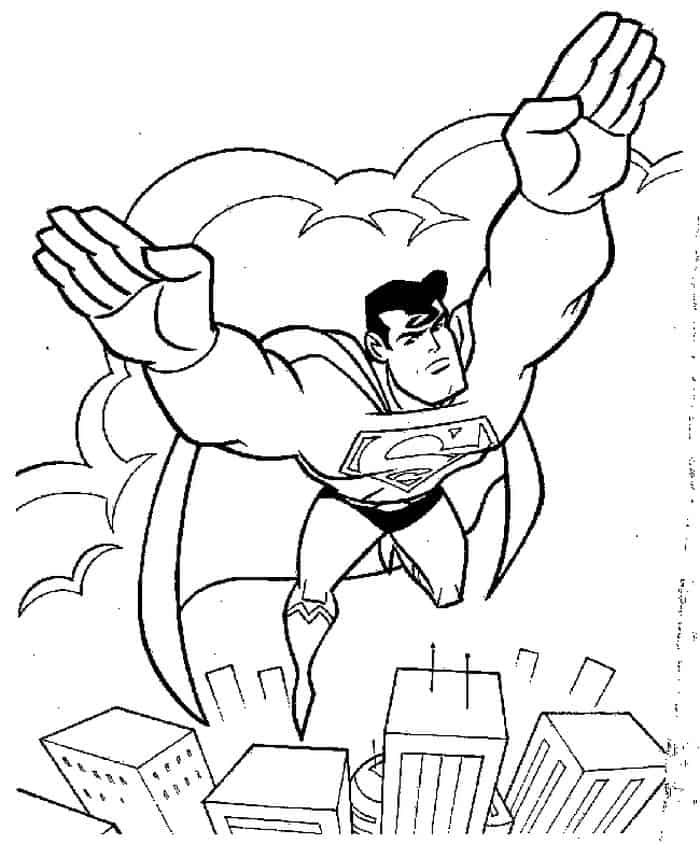 Superman Printables Coloring Pages
