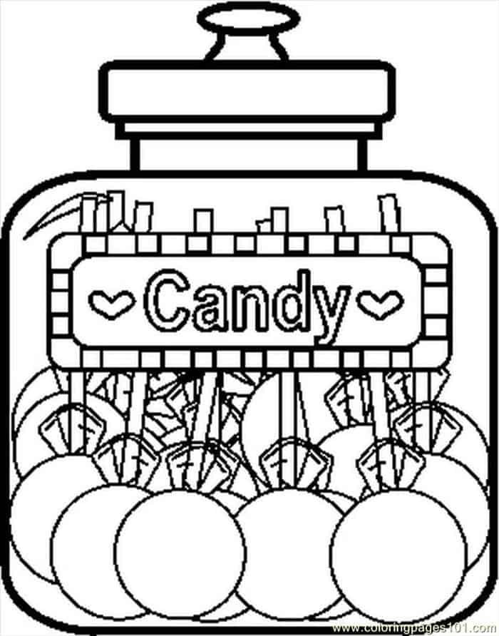 Sweet Candy Coloring Pages
