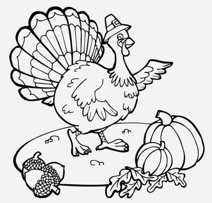 Thanksgiving Feast Coloring Pages