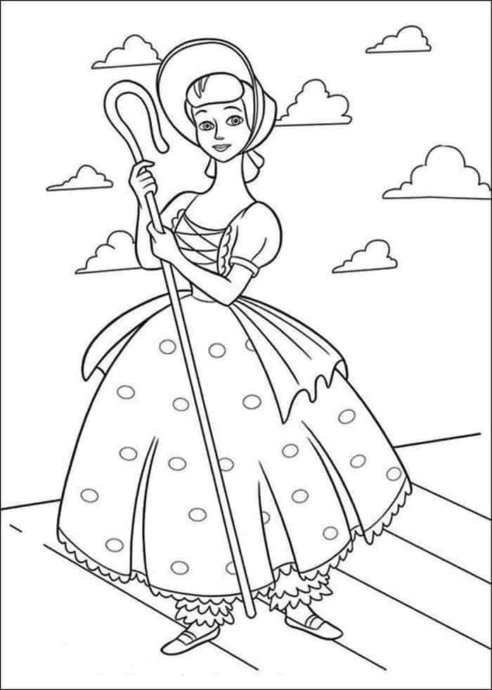 Toy Story Barbie Coloring Pages