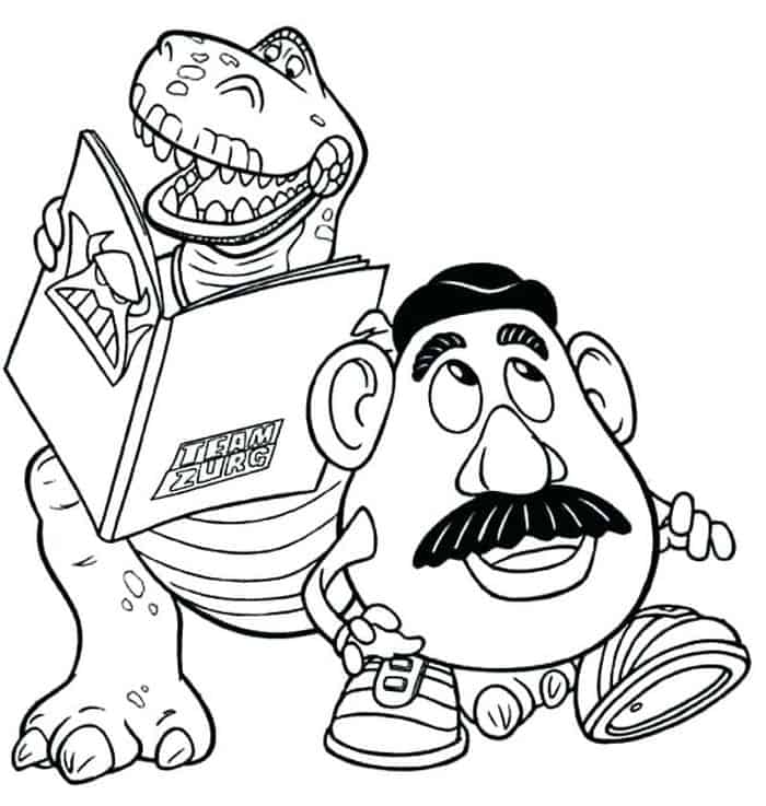 Toy Story Dinosaur Coloring Pages