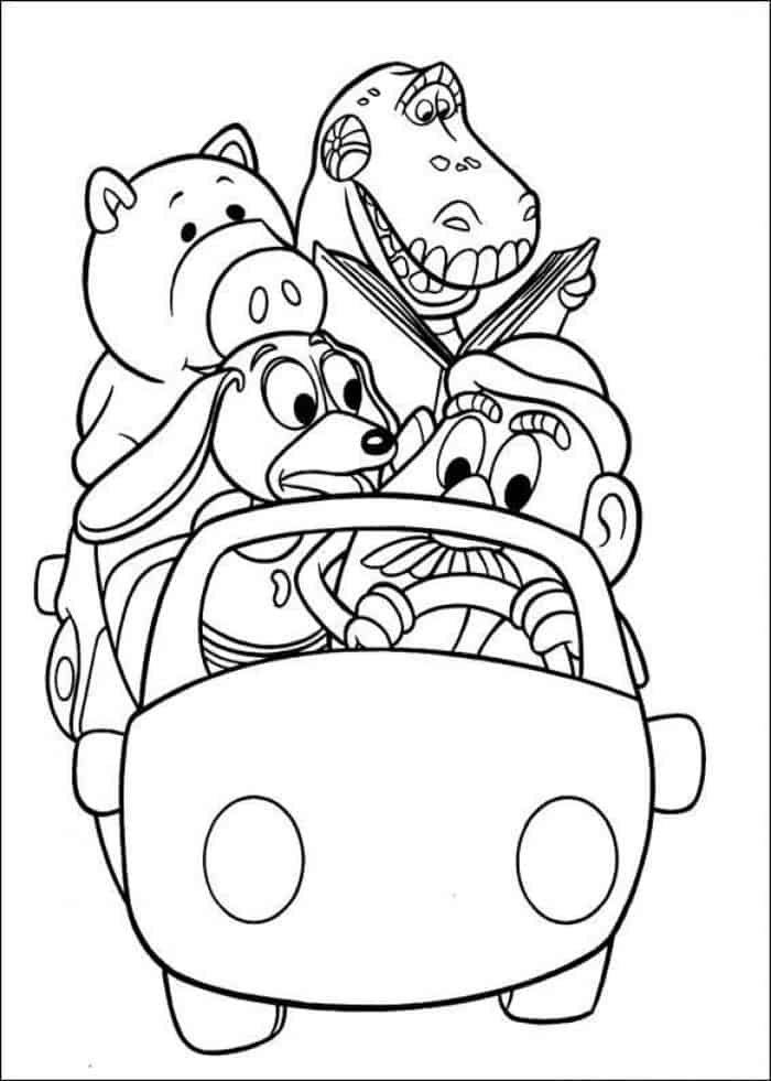 Toy Story Rex Coloring Pages