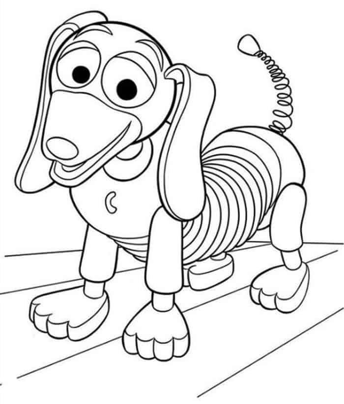 Toy Story Slinky Dog Coloring Pages