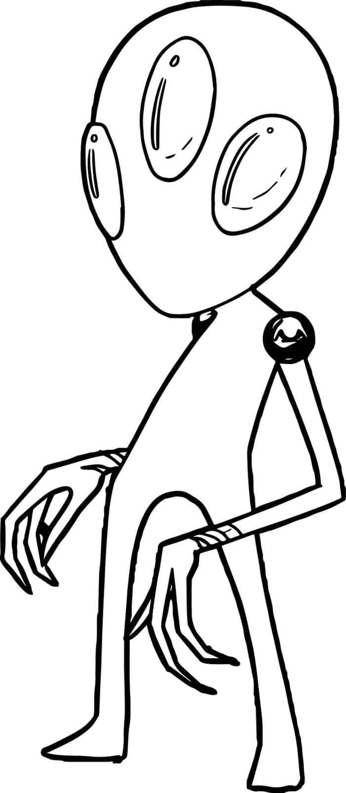 Trippy Alien Coloring Pages