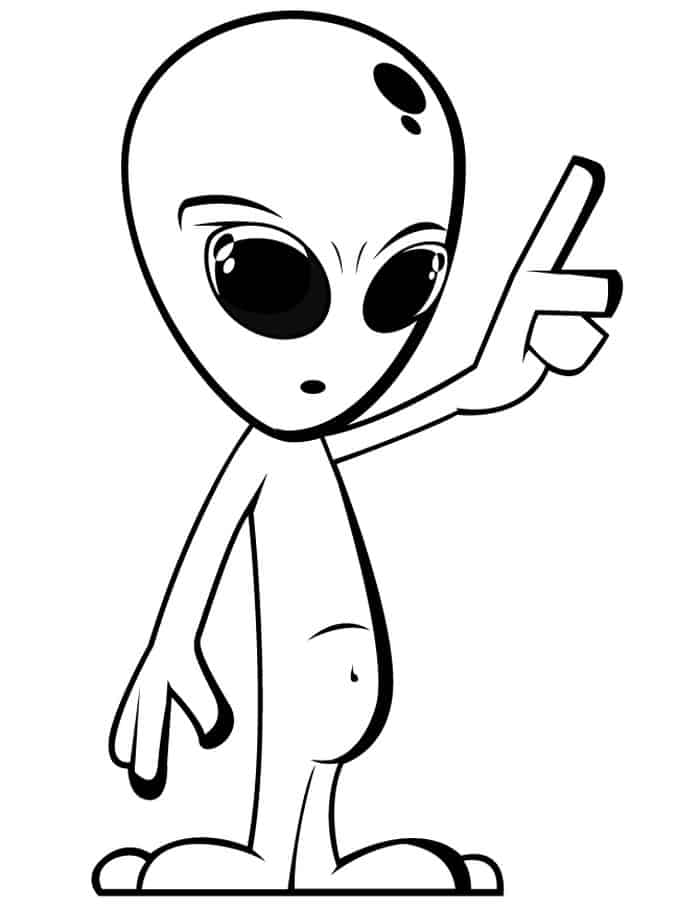 Tumblr Coloring Pages Alien