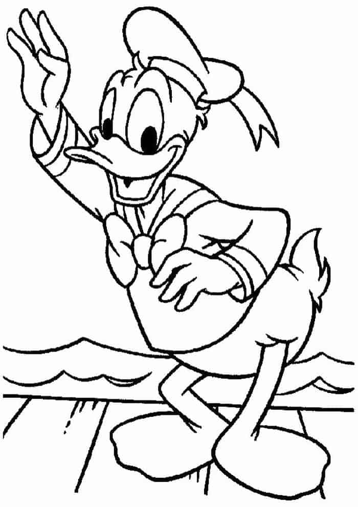 Young Donald Duck Coloring Pages