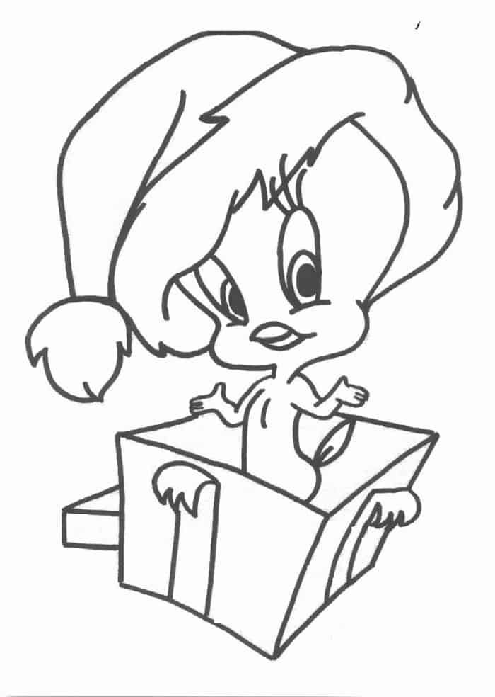 baby looney tunes christmas coloring pages