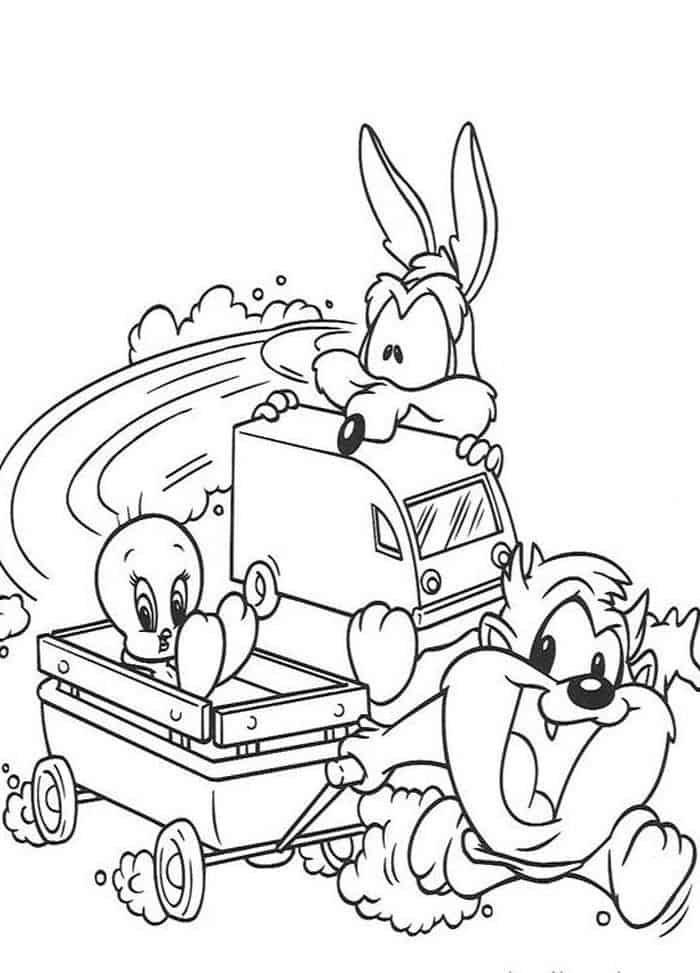 baby looney tunes coloring pages for kids