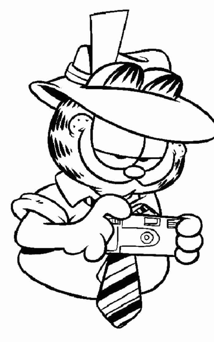 free coloring pages garfield