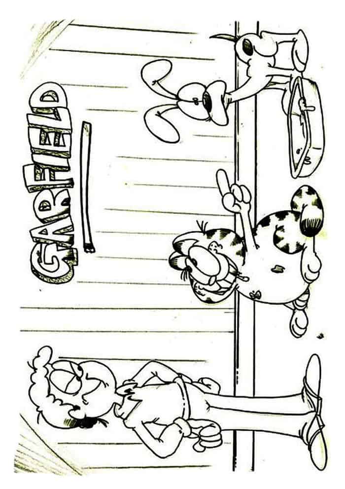 free garfield coloring pages the moive 2