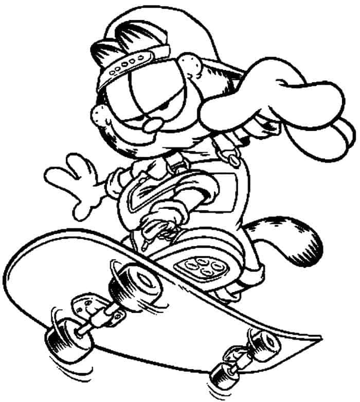 garfield coloring pages pdf