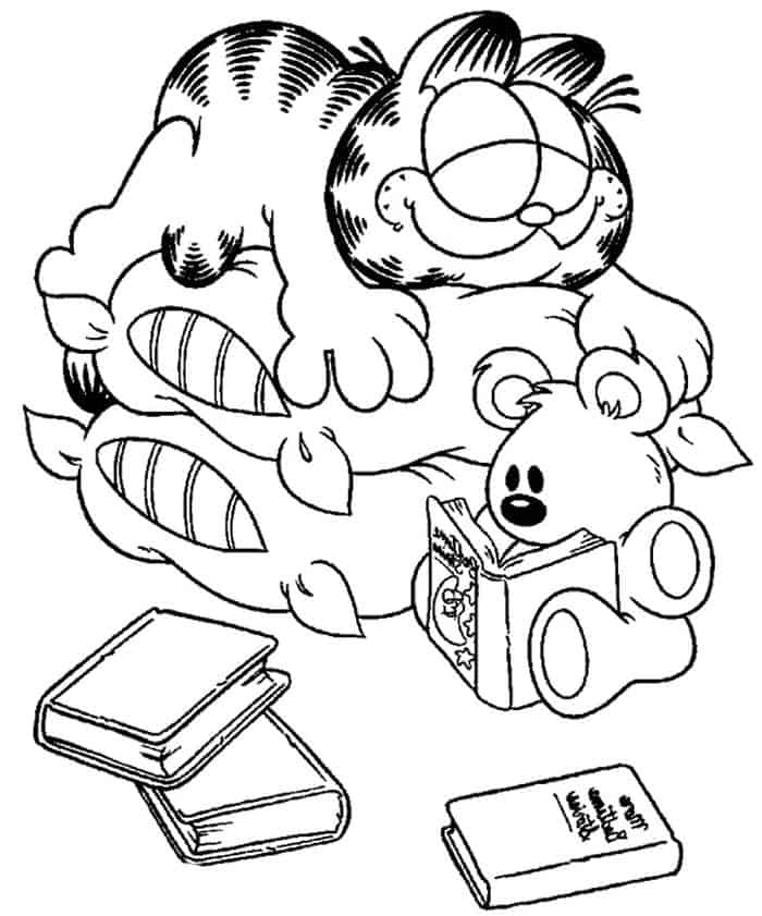garfield movie coloring pages