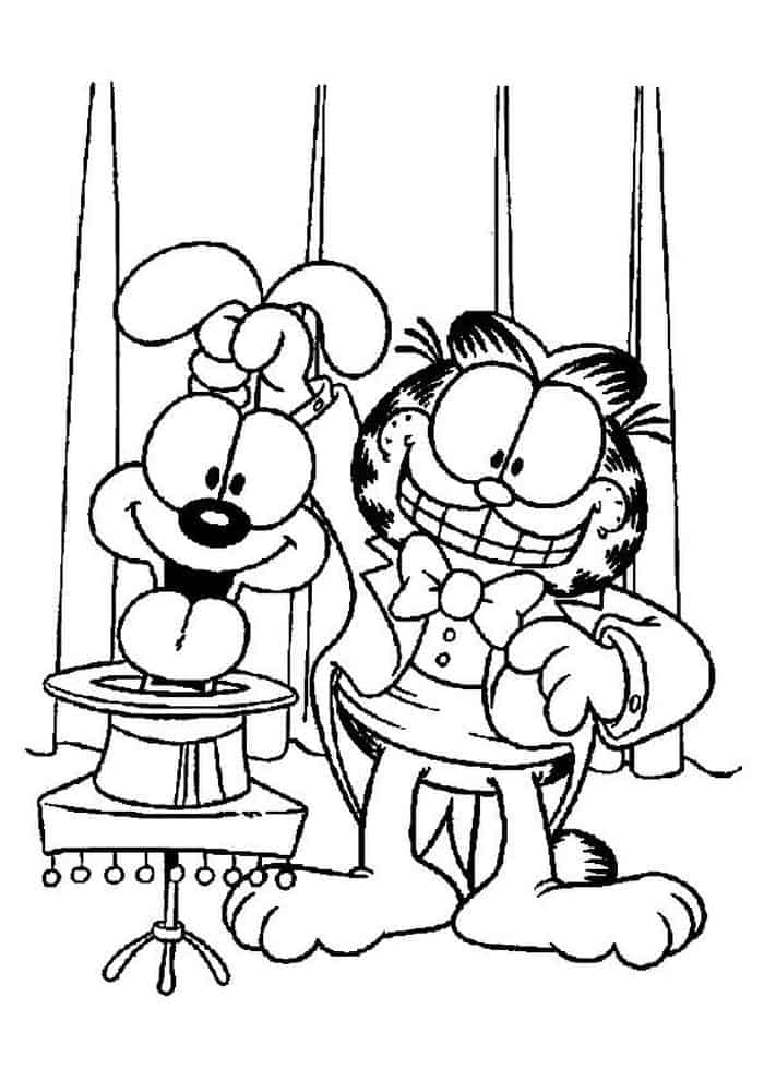 garfield the movie coloring pages