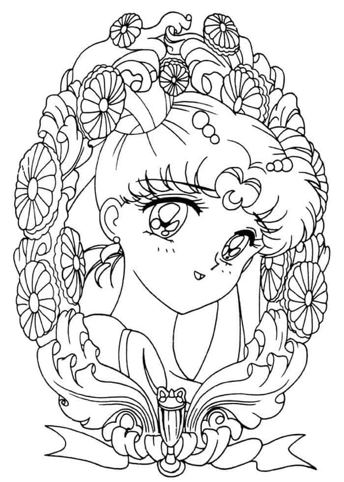 Abstract Sailor Moon Coloring Pages
