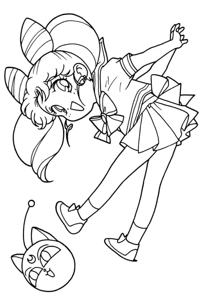 Adult Coloring Pages Chibi Sailor Moon