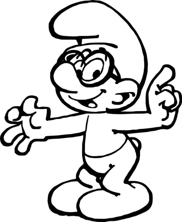 All Easy Smurfs Coloring Pages And Dorfs