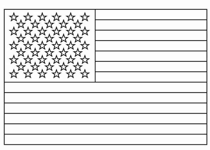 American Flag Coloring Pages Printable Free