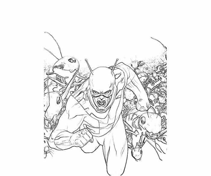 Ant Man Civil War Coloring Pages