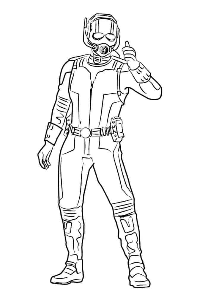 Ant Man Coloring Pages For Kids