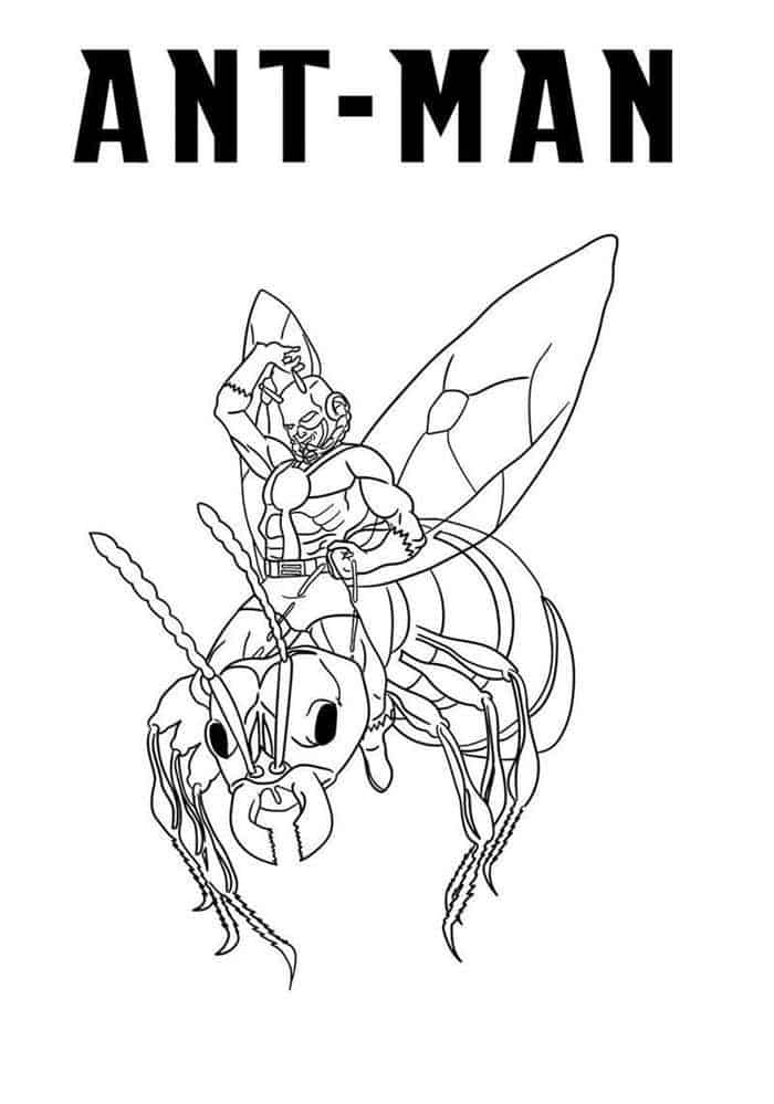 Ant Man Coloring Pages Printable