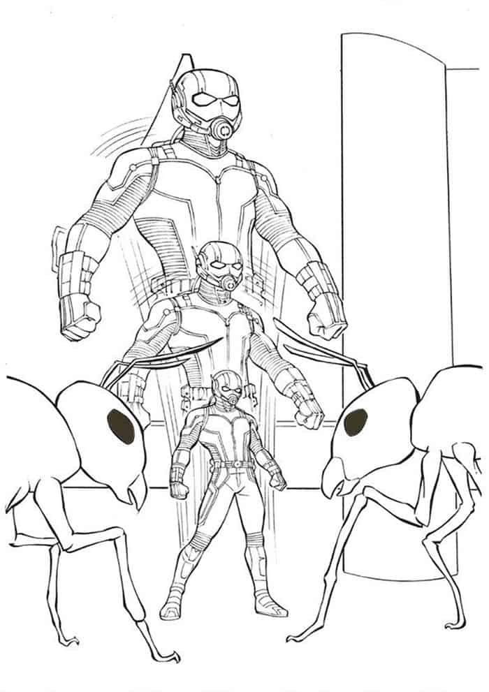 Ant Man Printable Coloring Pages