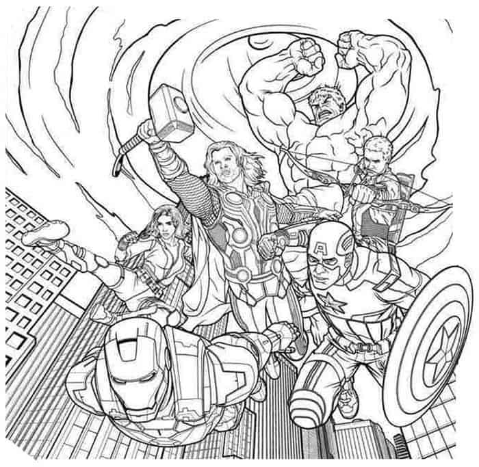Avengers Age Of Ultron Coloring Pages