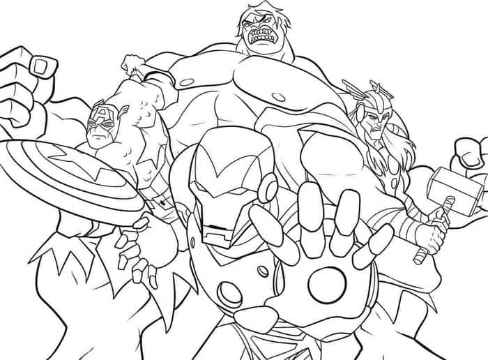 Avengers Coloring Pages Pdf
