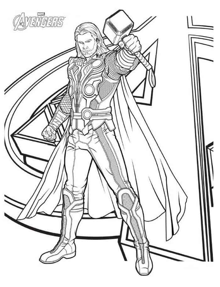Avengers Logo Coloring Pages