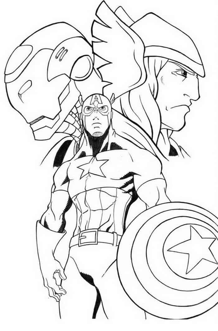 Avengers Printable Coloring Pages