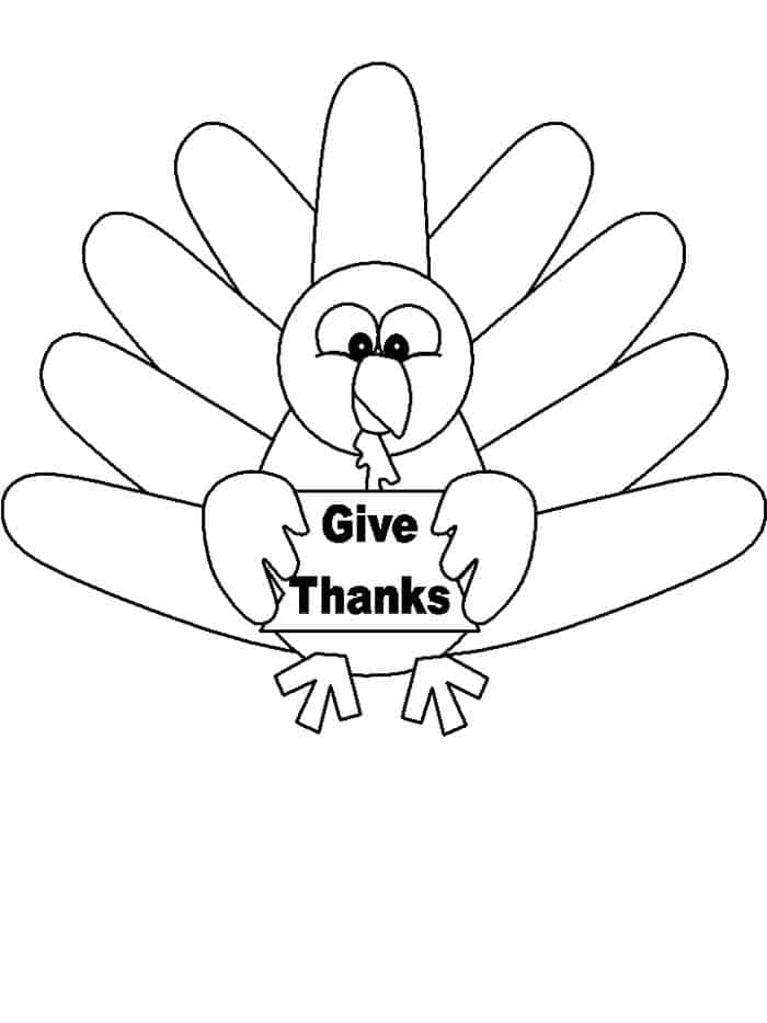 Baby Turkey Coloring Pages