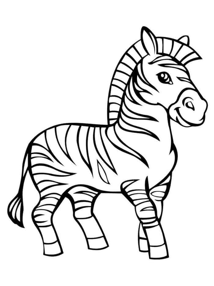 Baby Zebra Coloring Pages To Print