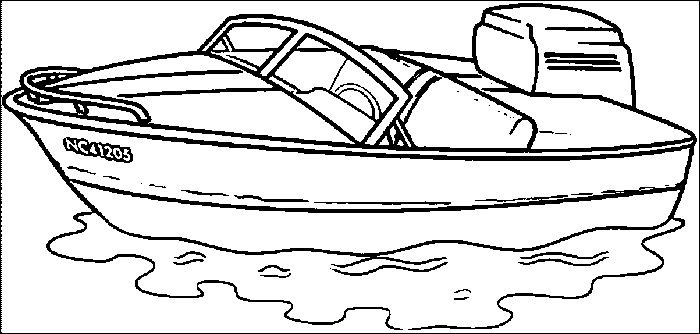 Bass Boat Coloring Pages