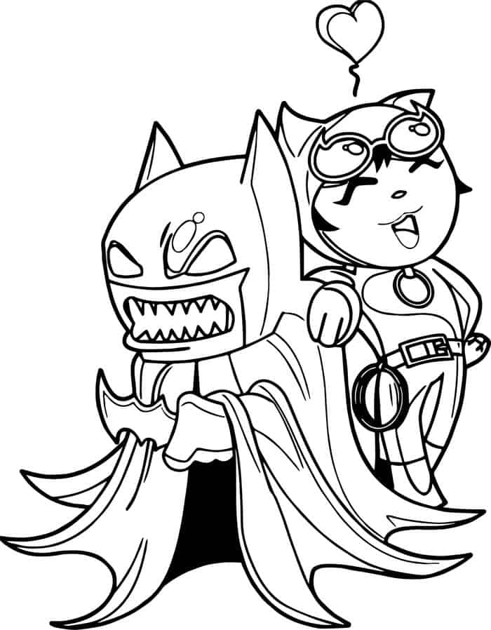 Batgirl Coloring Pages Chibi