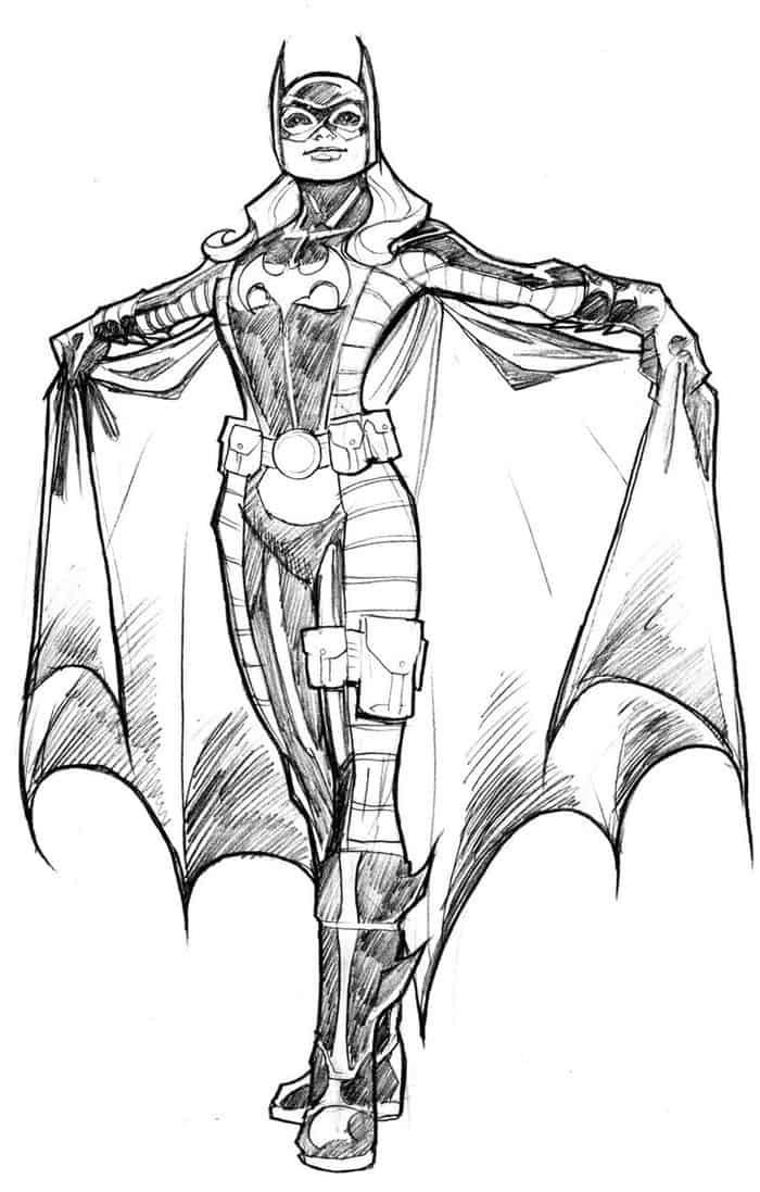 Batgirl Coloring Pages Free Online
