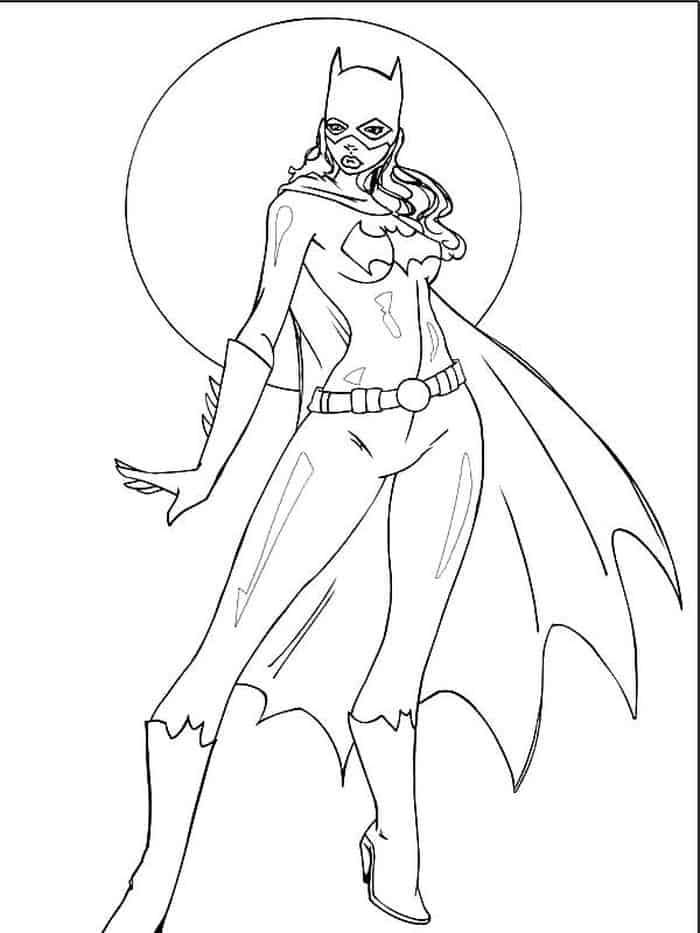 Batgirl Coloring Pages Free