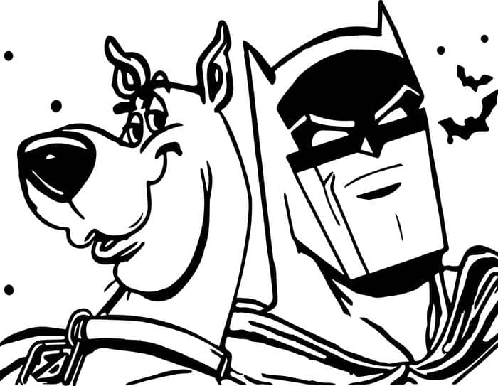 Batman And Scooby Doo Coloring Pages
