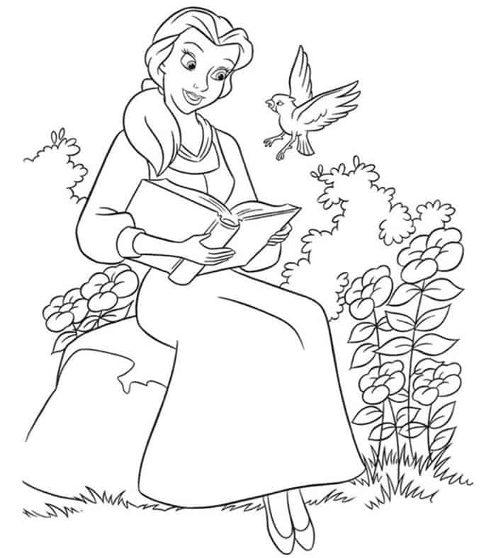 Beauty And The Beast 2017 Coloring Pages